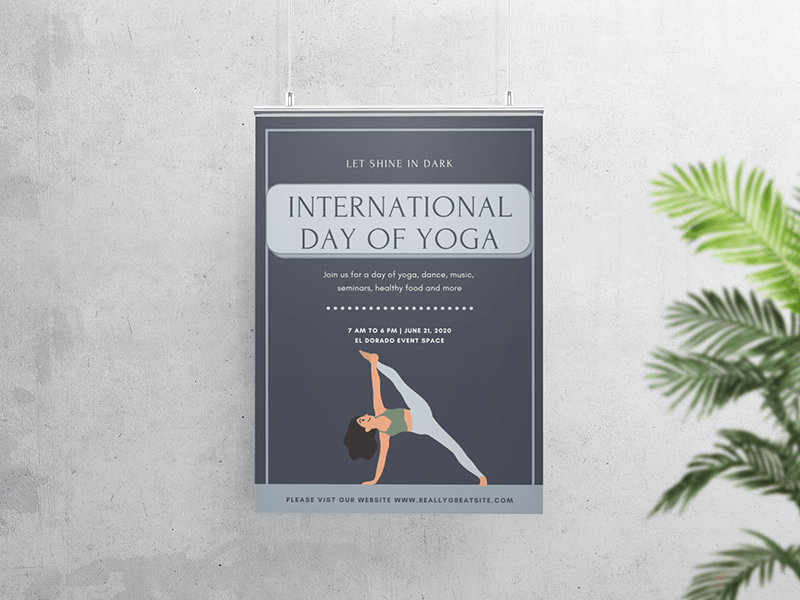 Online International Yoga Day Poster Maker